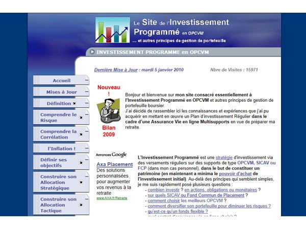 Le site de l'Investissement Programmé